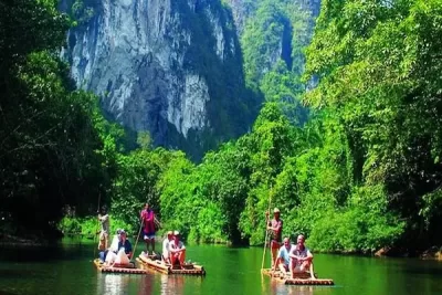 Bamboo Rafting on Khao Sok river